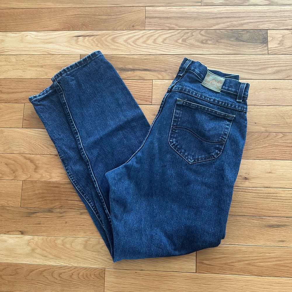 Lee Dark Blue Vintage Women’s Straight Leg Jeans